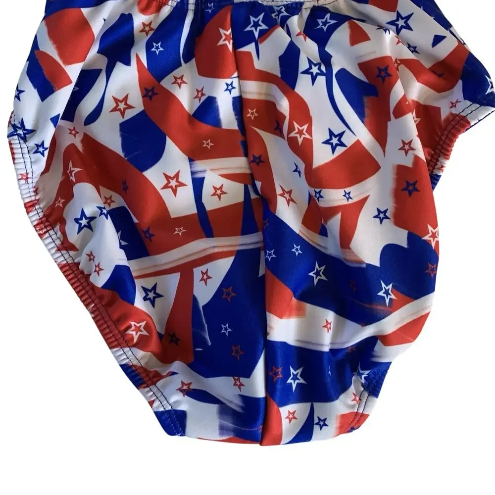 Dolfin Uglies Women's Size 38 Salute V Back Swimsuit MSRP $45 Red, White, & Blue - Picture 11 of 16
